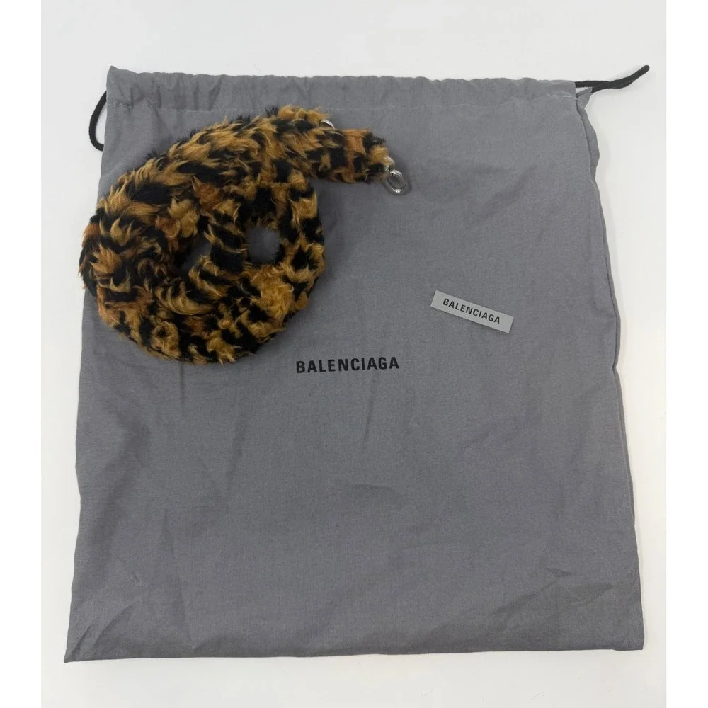 Balenciaga Hourglass Leopard Print Small Handbag